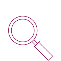 Magnifying glass icon to illustrate scope