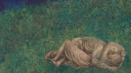 a painting of lovers