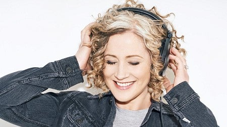 a person wearing headphones