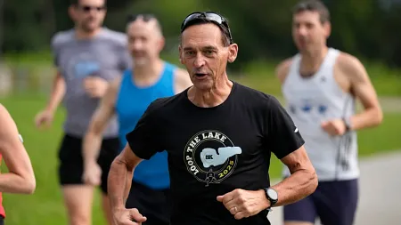 a person running