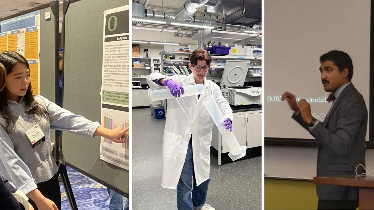 College of Arts and Sciences graduate students in action.