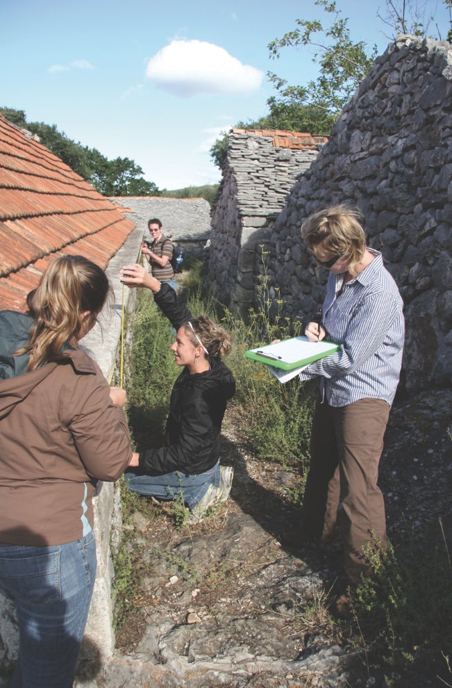 Students in the field