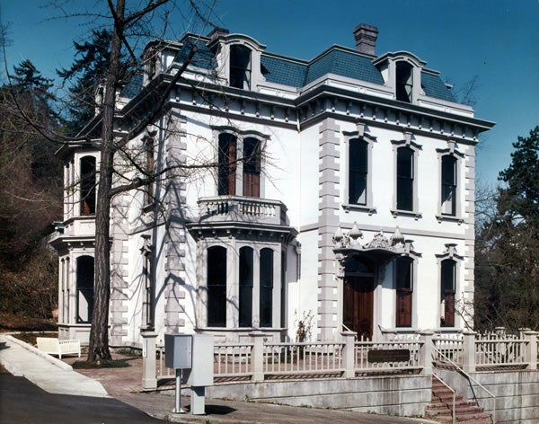 Hawkins performed a complete renovation and facade restoration of the 1871 Kamm House, which became the office for his private architecture firm. Photograph courtesy Bill Hawkins. house