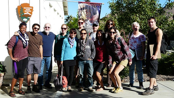students in Professor Robert Melnick’s fall term studio