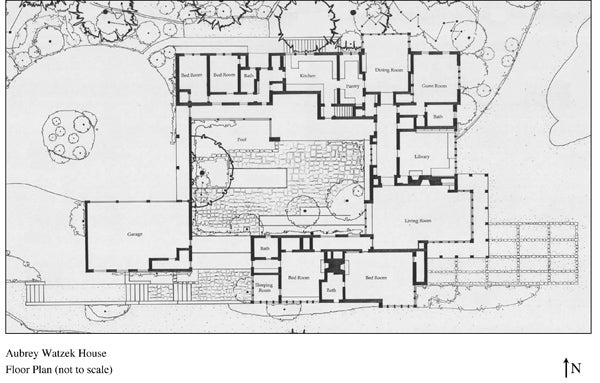 Site plan for The Watzek House. Watzek House