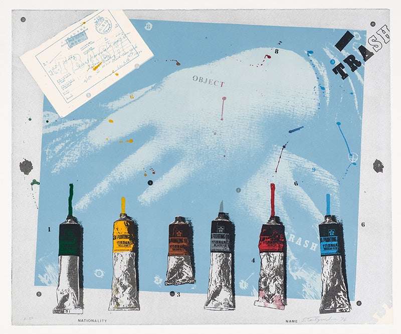 Color Tubes, 1976. Lithograph.