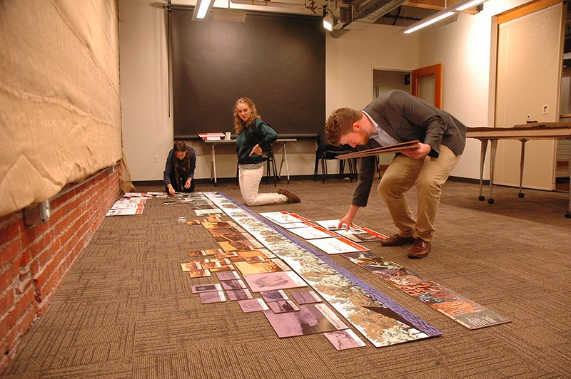 Adrienne Fainman (from left), Hannah Pempus, and Jacob Simonson