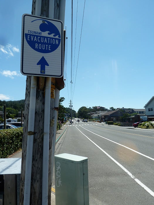 tsunami evacuation route