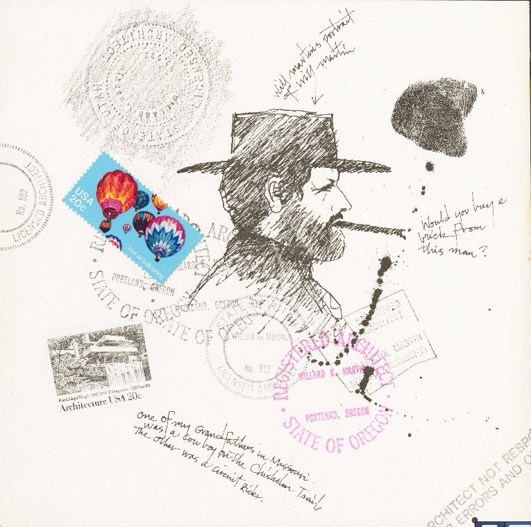 Willard Martin self-portrait