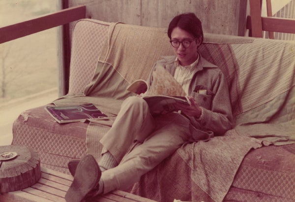 David Lung in Lawrence Hall, circa 1970s. David Lung