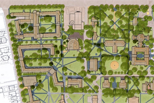 A comprehensive restoration and improvement plan for the most historic part of Princeton University. plan