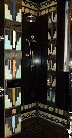 art deco shower