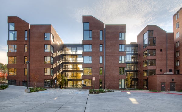 Western Washington University Buchanan Tower Addition, a design by van der Veen. Photograph courtesy Ron van der Veen. Buchanan Tower Addition
