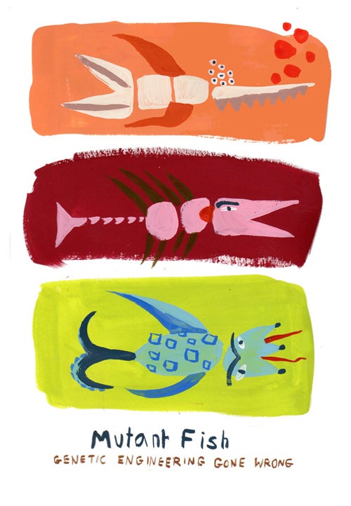 Illustration/T-shirt design. Gouache on paper. Illustration/T-shirt design