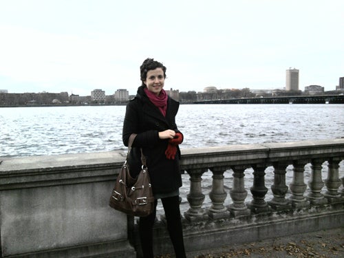 Jenny Kroik on a recent visit to Boston.