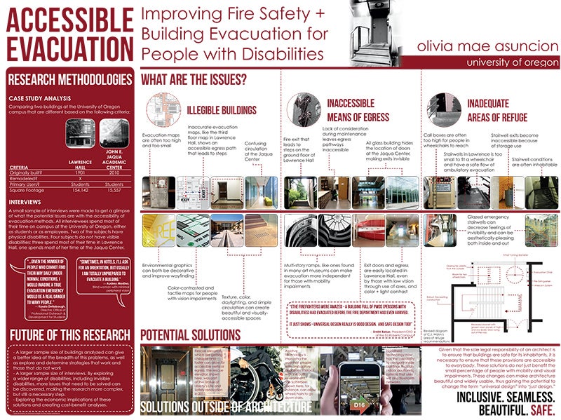accessible evacuation poster