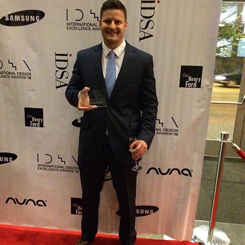 ​Aleks Magi with his trophy