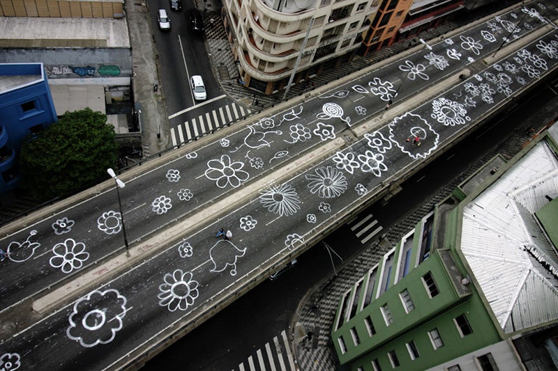The Minhocão elevated highway in São Paulo