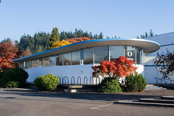 Romania Hall / Lew Williams/Joe Romania Chevrolet dealership. Image courtesy Wikimedia Commons.