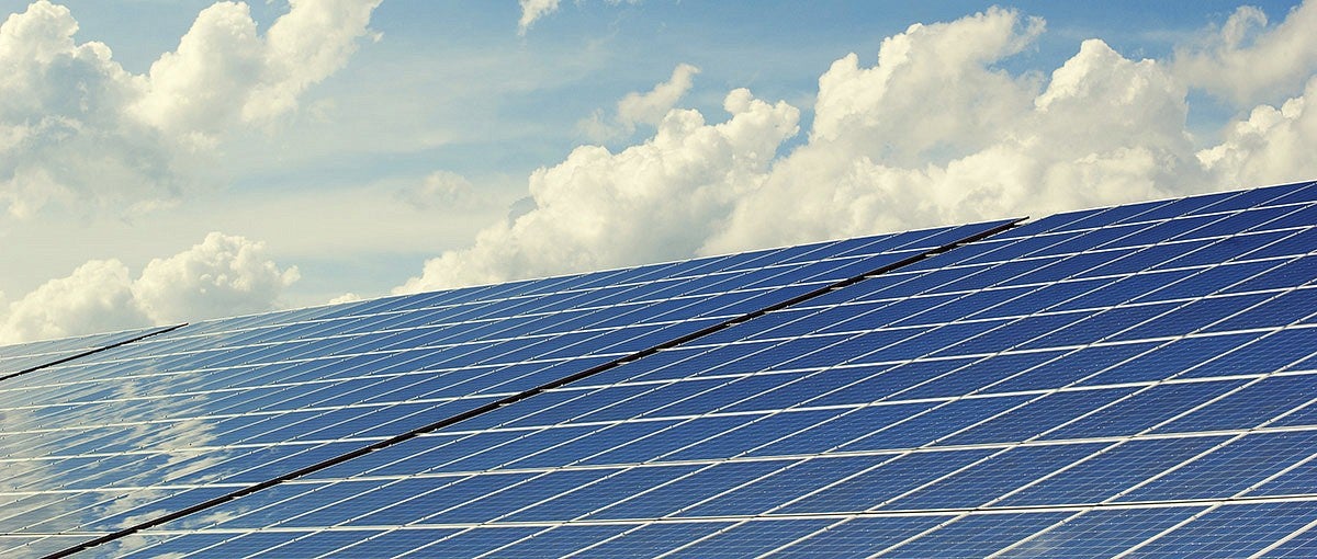 Photo of solar panels