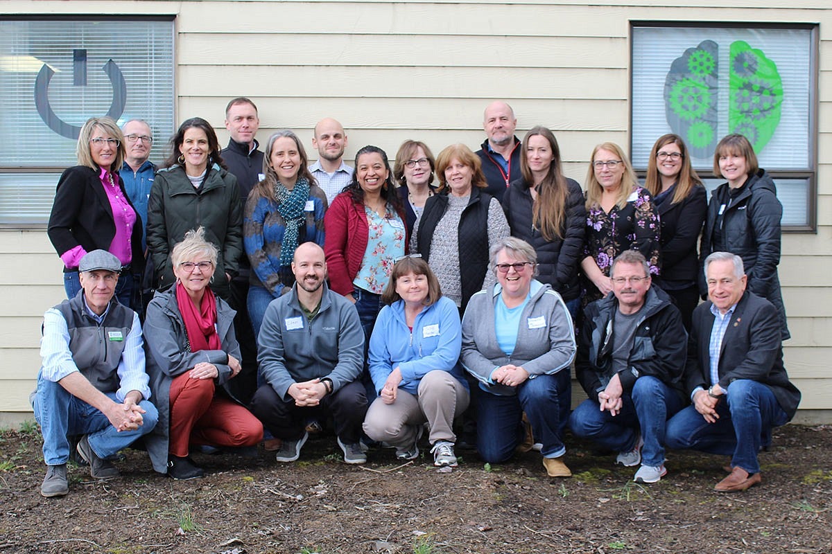 Photo of a group of people outside