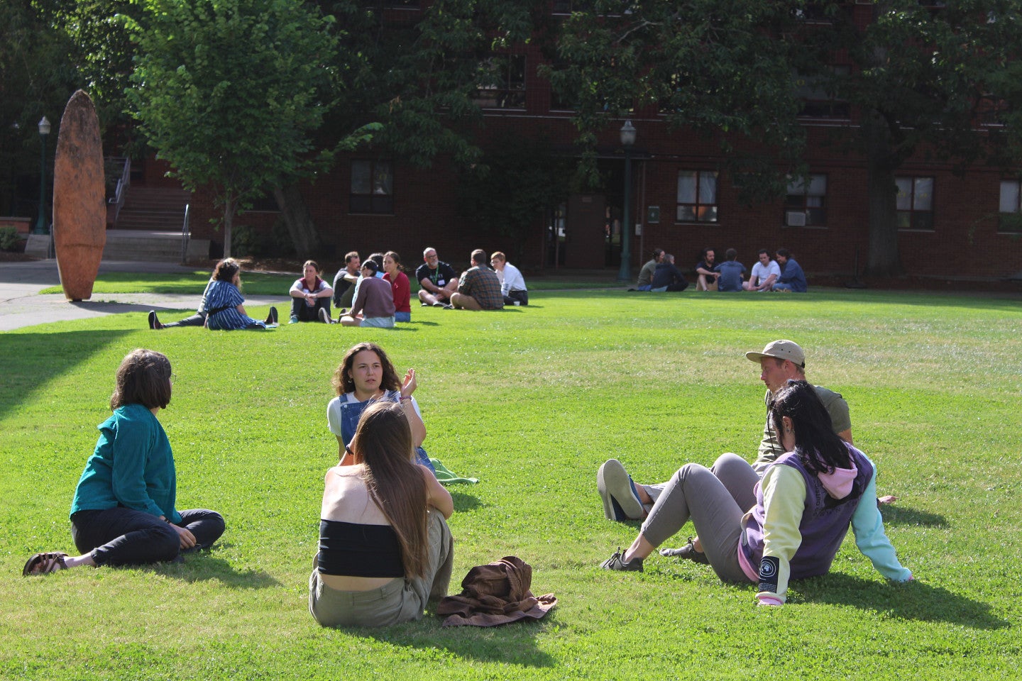 The new RARE cohort meets outside during the kick-off.