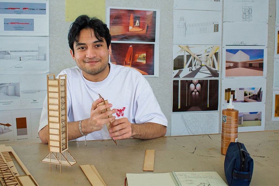 Decorative News header for story about the Library Design Studio in Portland. 