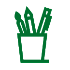 Green art supplies