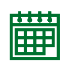 Green calendar icon