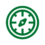 Green compass icon