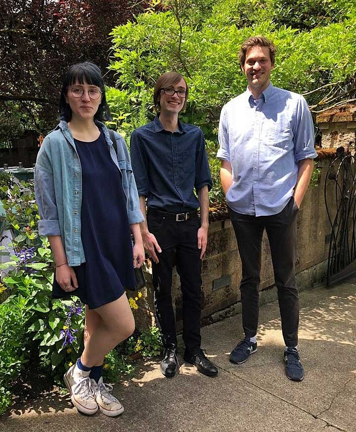 Allison Schukis (L), Benjamin Davis (C), and Rowan Tabor (R)