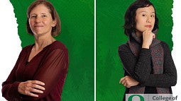 Two-up of Dyana Mason and Joyce Cheng from the Oregon Quarterly Article about the Women Who Moved Them
