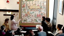 class discusses artwork