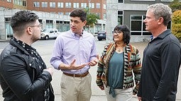 Dan Strauss with three constituents 