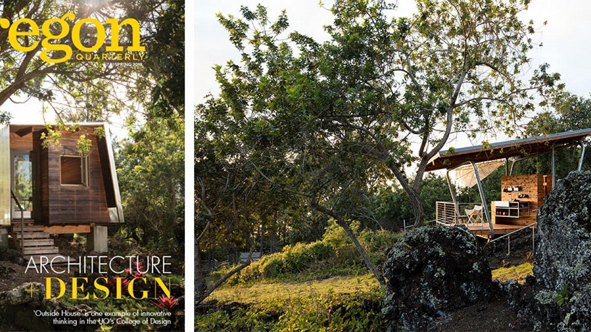 Oregon Quarterly Spring Cover featuring the Outside House
