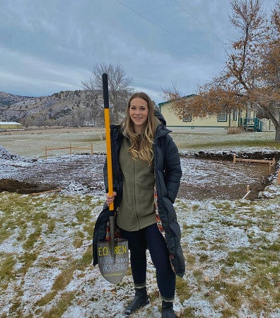 Photograph of Willow at the groundbreaking.