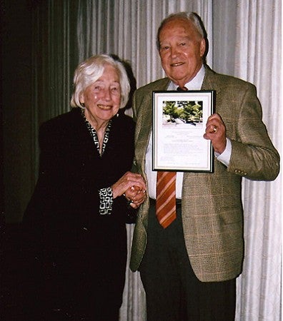 Mirza Dickel and her husband, Wallace Huntington