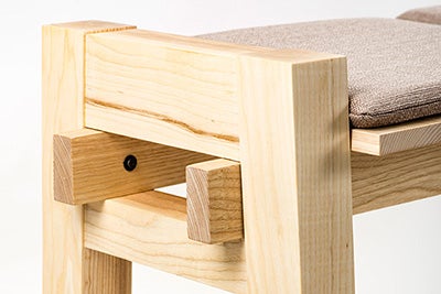bench detail, by Harley Elliott