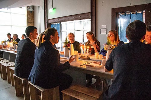 people at dinner table