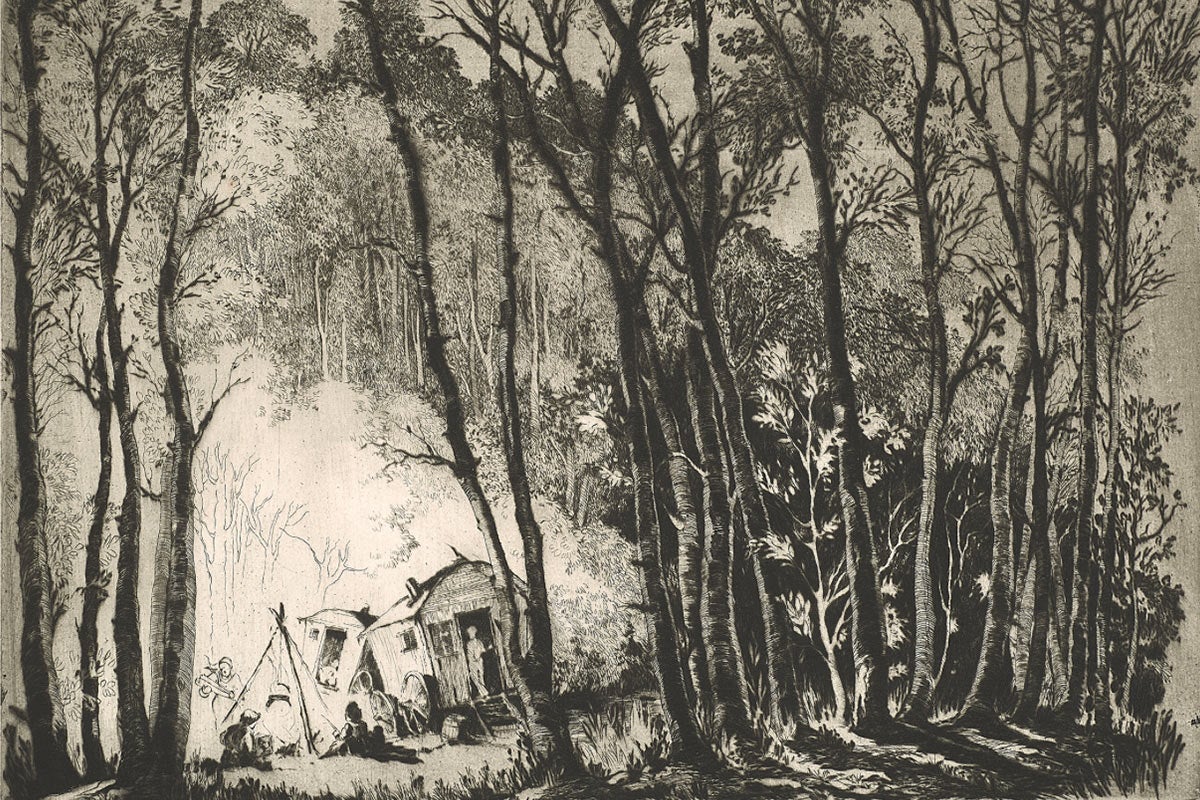 etching by Mildred Bryant Brooks