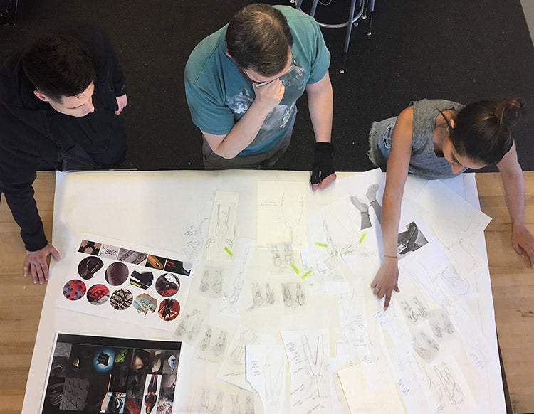 click to enlarge image Nick Cantrell, Drew McGrath, and Natasha Anand