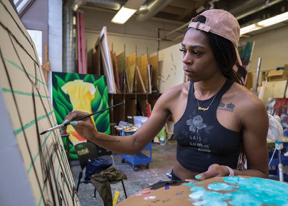 Raevyn Rogers painting