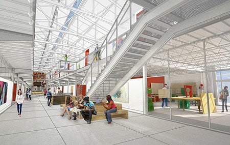 San Francisco Art Institute at Fort Mason Center, rendering by Bruce Damonte