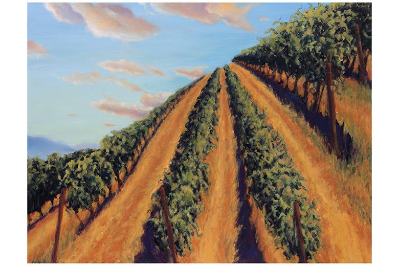 Cie Goulet's Upper Vineyard Painting