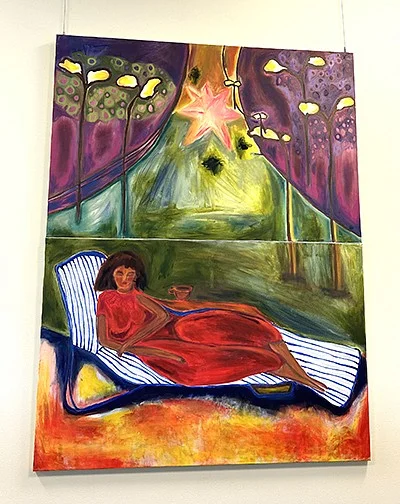 Yuruhary Gallardo-Garcia artwork displayed on the wall in HEDCO SAS office