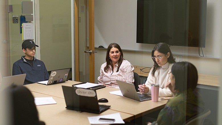 students in Professor Jen Doty's lab