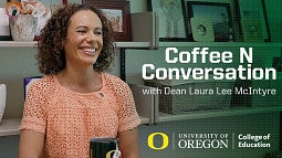 Coffee N Conversation YouTube thumbnail featuring Rhonda Nese