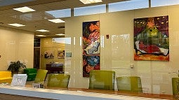 Yuruhary Gallardo-Garcia artwork displayed on the wall in HEDCO SAS office