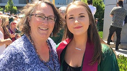 Teresa with Daughter Mary Osborne University of Oregon Graduation 2019