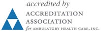 Logo - University Health Services accredited by Accredtation Association for Ambulatory Health Care inc.